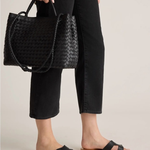 QUINCE Italian Leather Cutout Slide Sandals - Picture 5 of 8